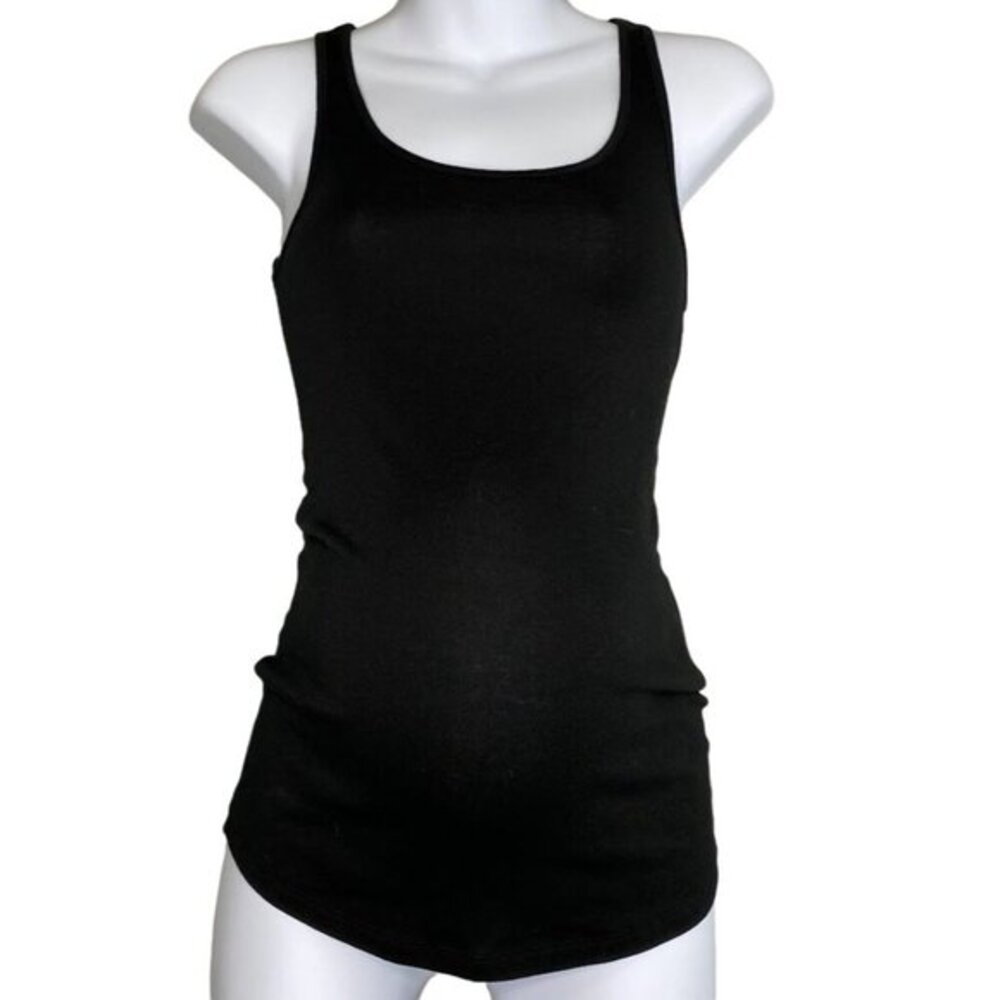 Isabel Maternity Tank Top Women's SMALL Black Sleeveless Wide-Armholes NEW